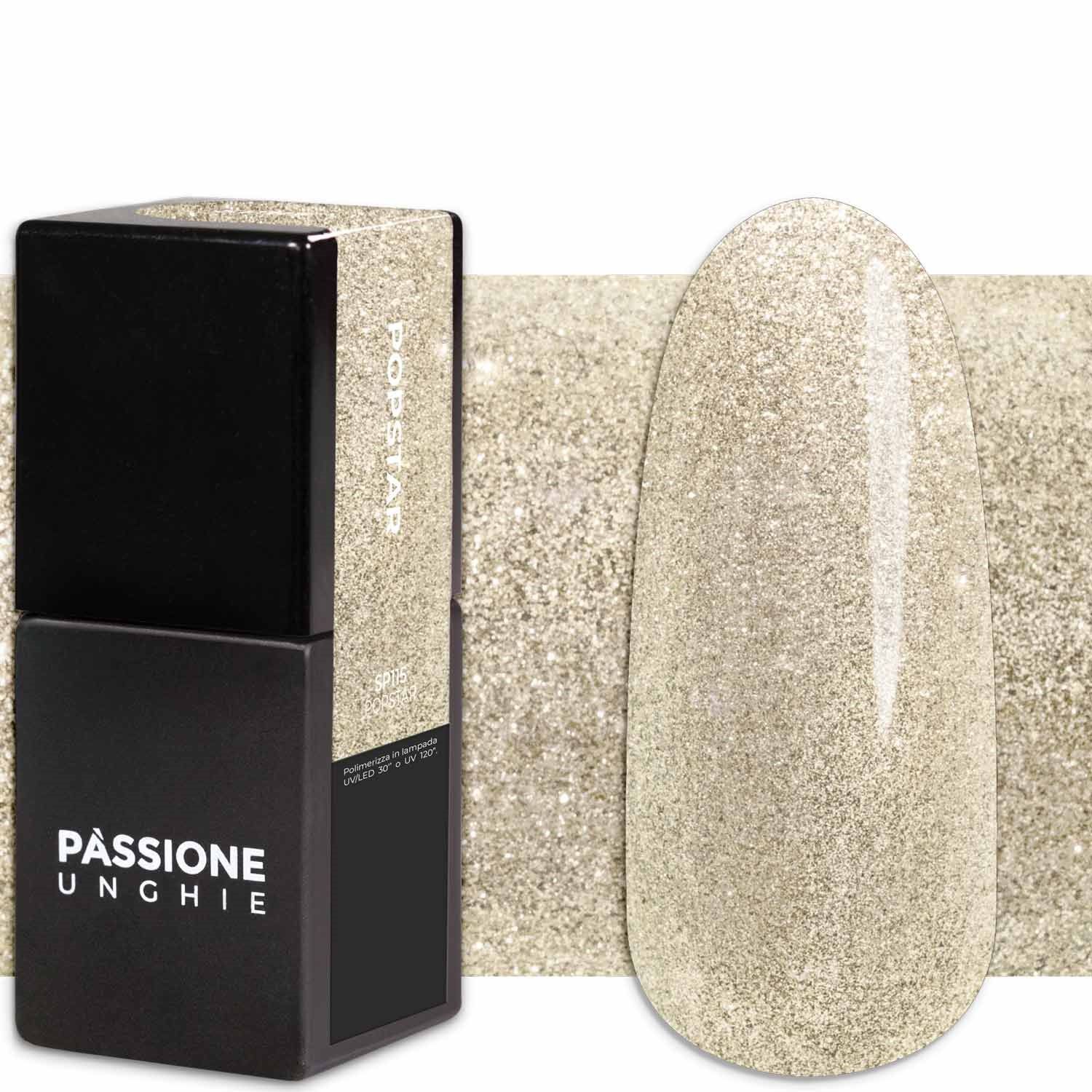 Gel Nail Polish GP115 Popstar  - Light Gold Gel Polish