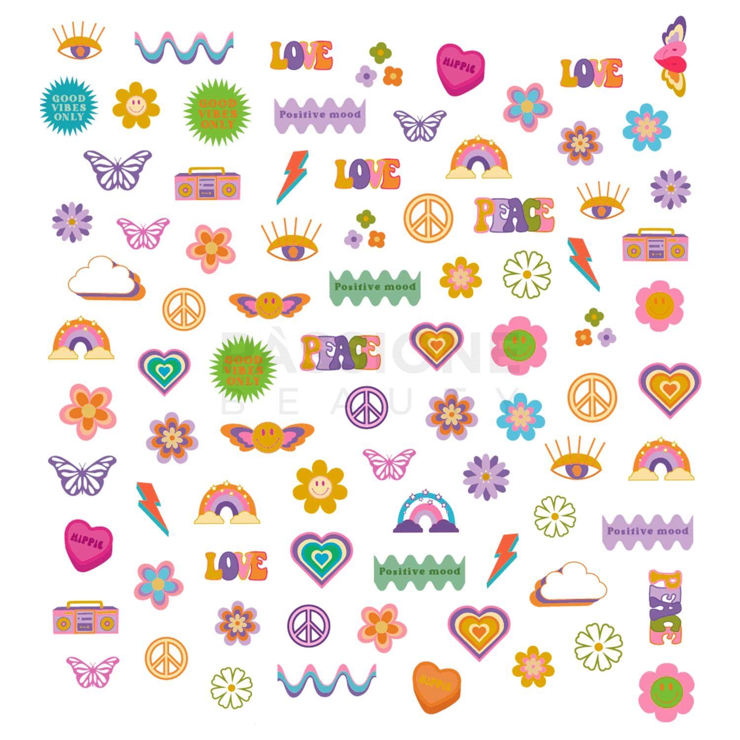 Woodstock - Nail Stickers detail