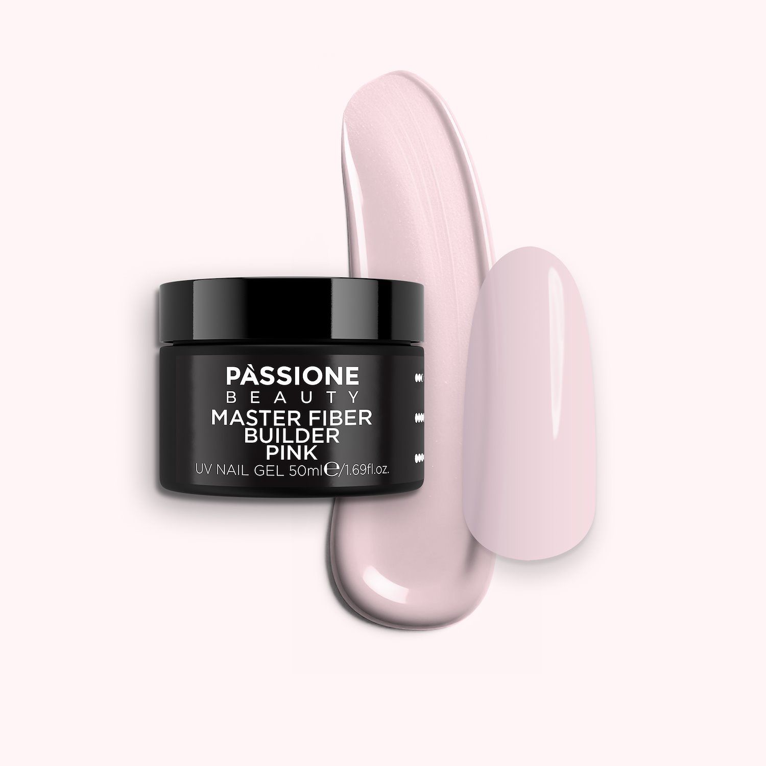 Master Fiber Builder Pink 50ml - Gel constructeur rose avec fibres de verre 50ml