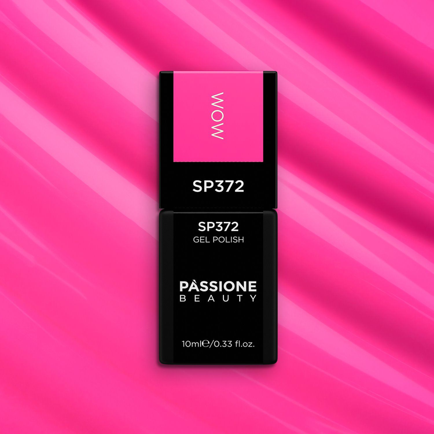 Smalto semipermanente SP372 Wow - Colore semipermanente rosa acceso fluo - dettaglio 2