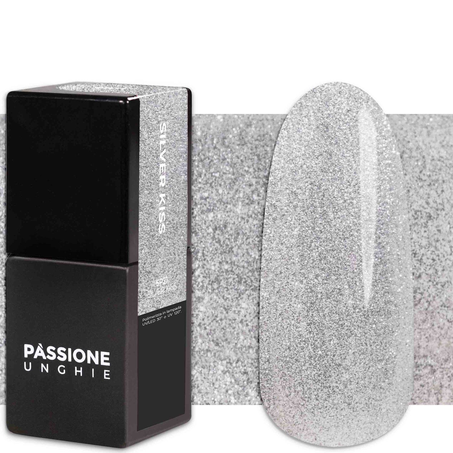 Gel Nail Polish GP21 Silver Kiss