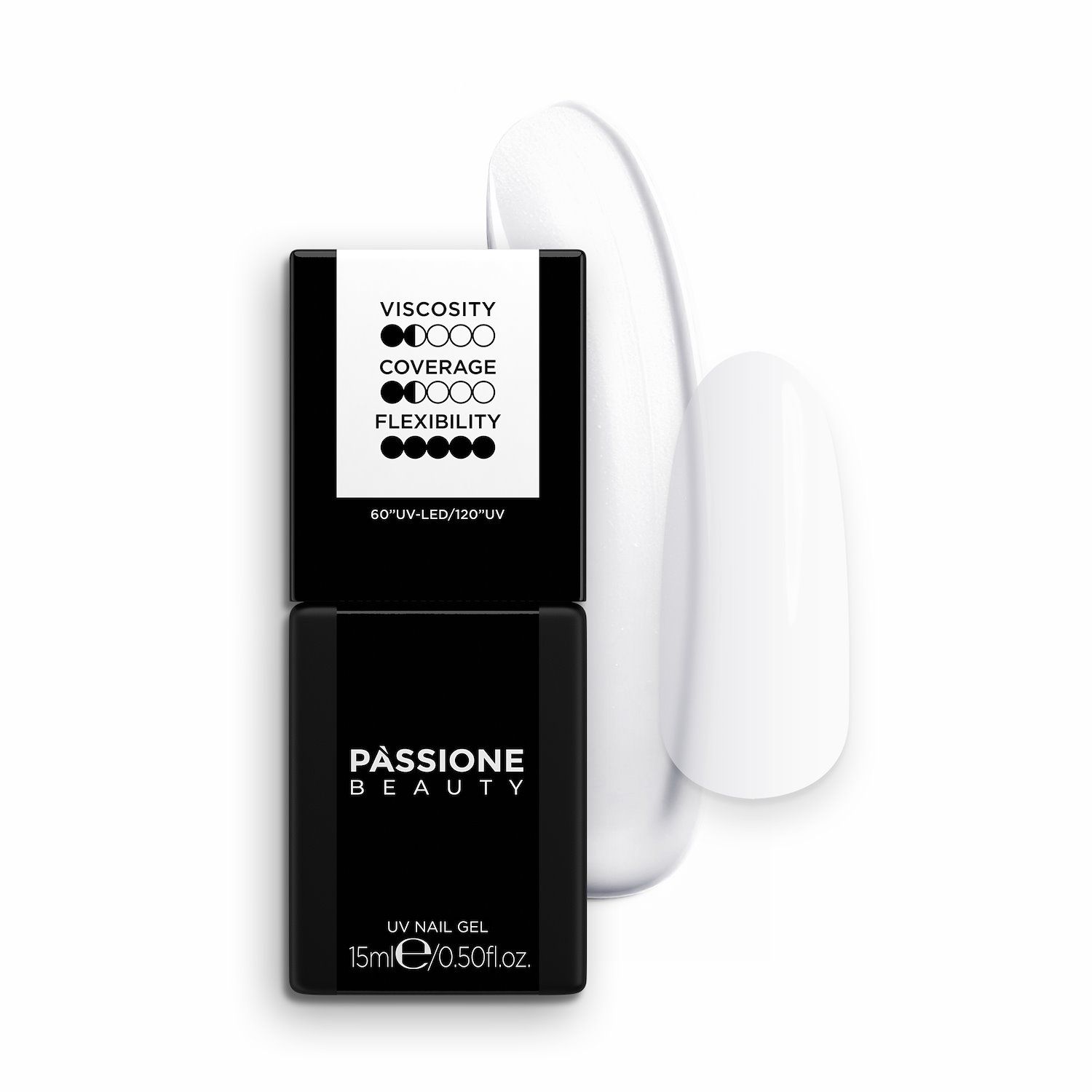Repair Gel White 15 ml - Semipermanente 3 in 1 bianco, azione rinforzante HEMA Free