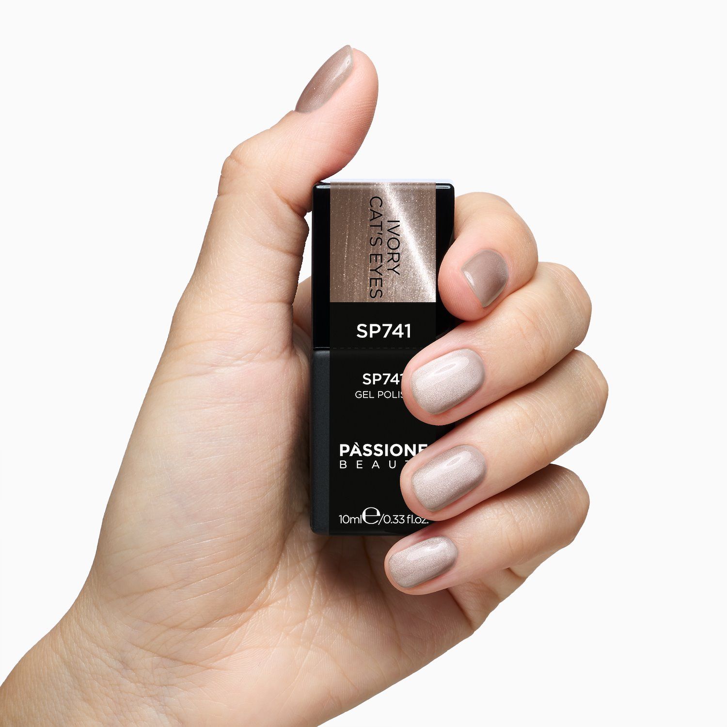 Gel Nail Polish SP741 Ivory Cat’s Eyes detail