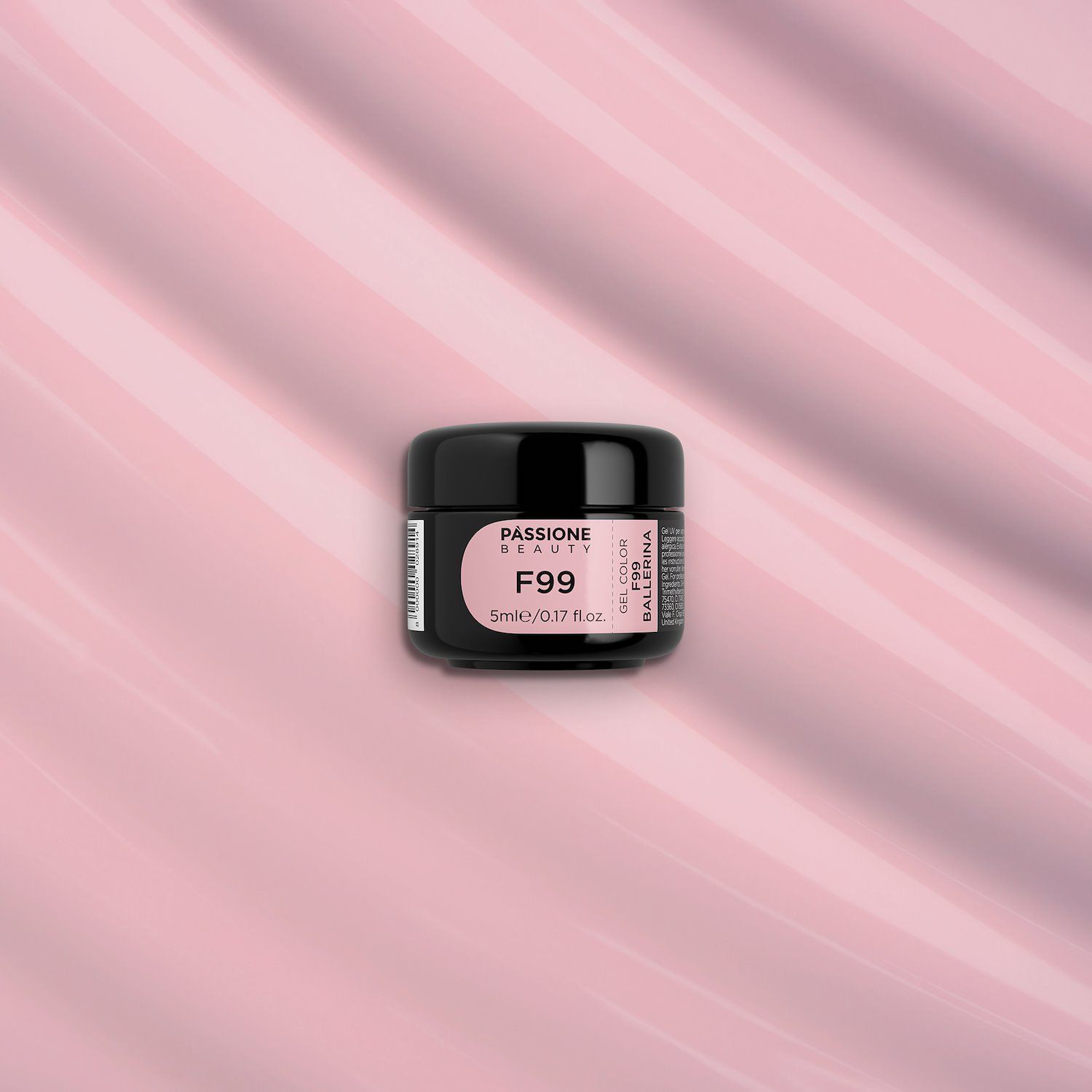 Gel Color F99 Ballerina - Gel color rosa pastel claro autosellador - detalle 2