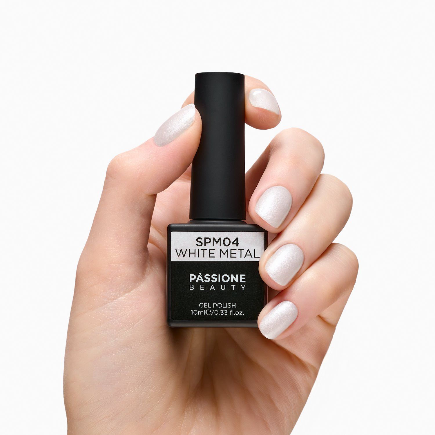 Esmalte Semipermanente SPM4 White Metal detalle