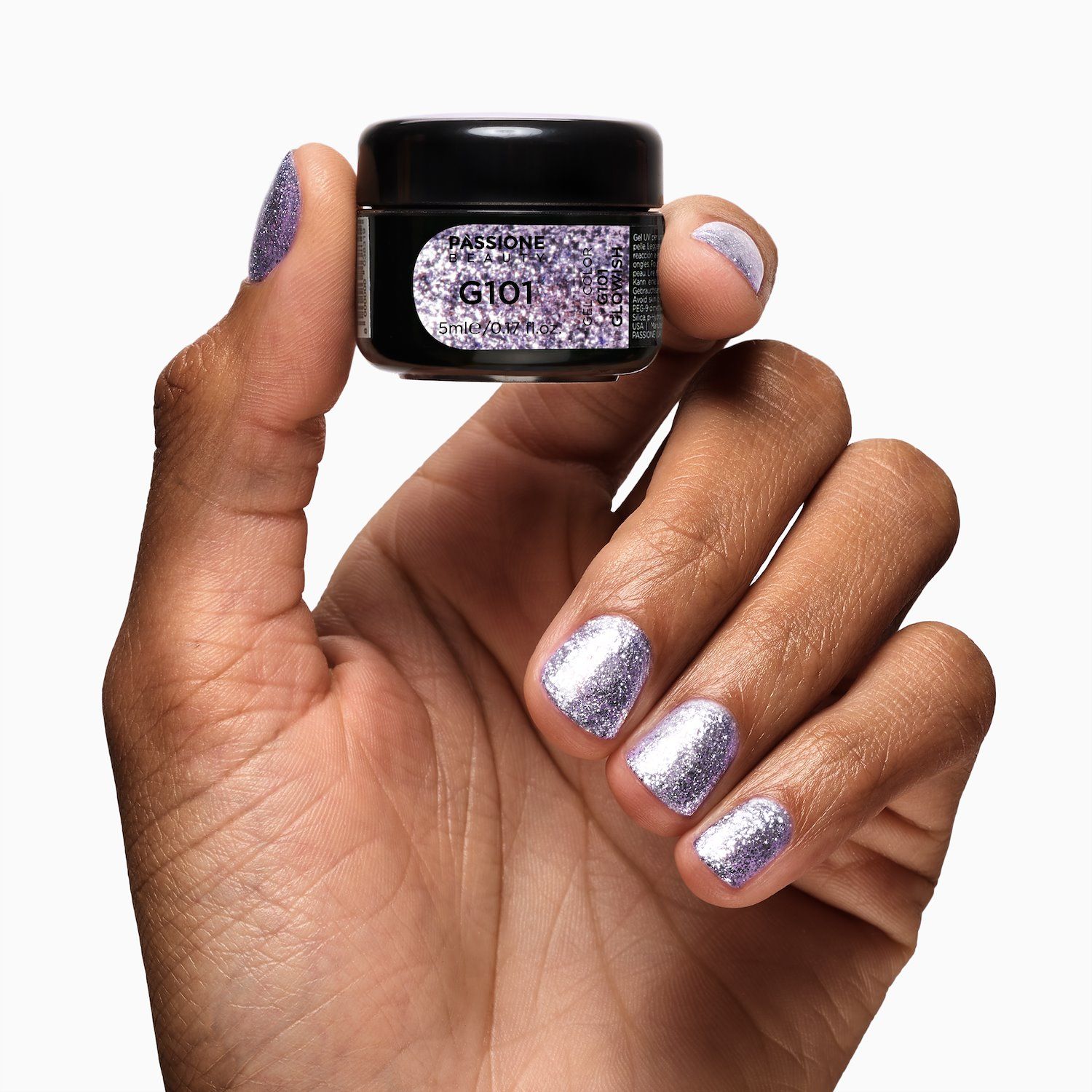 Gel Glitter G101 Glowish détail