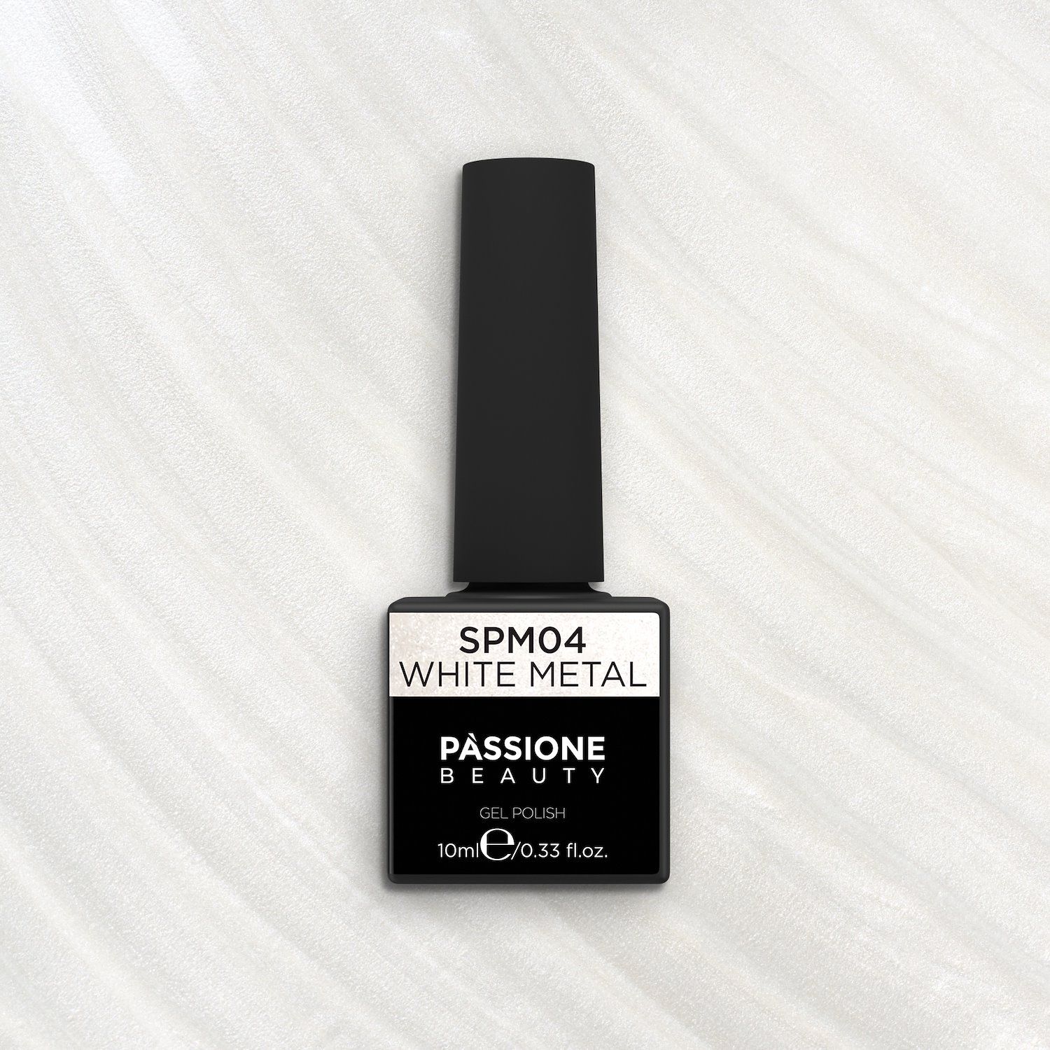 Esmalte Semipermanente SPM4 White Metal - Esmalte semipermanente SPM4 White Metal, blanco metálico perlado - detalle 2