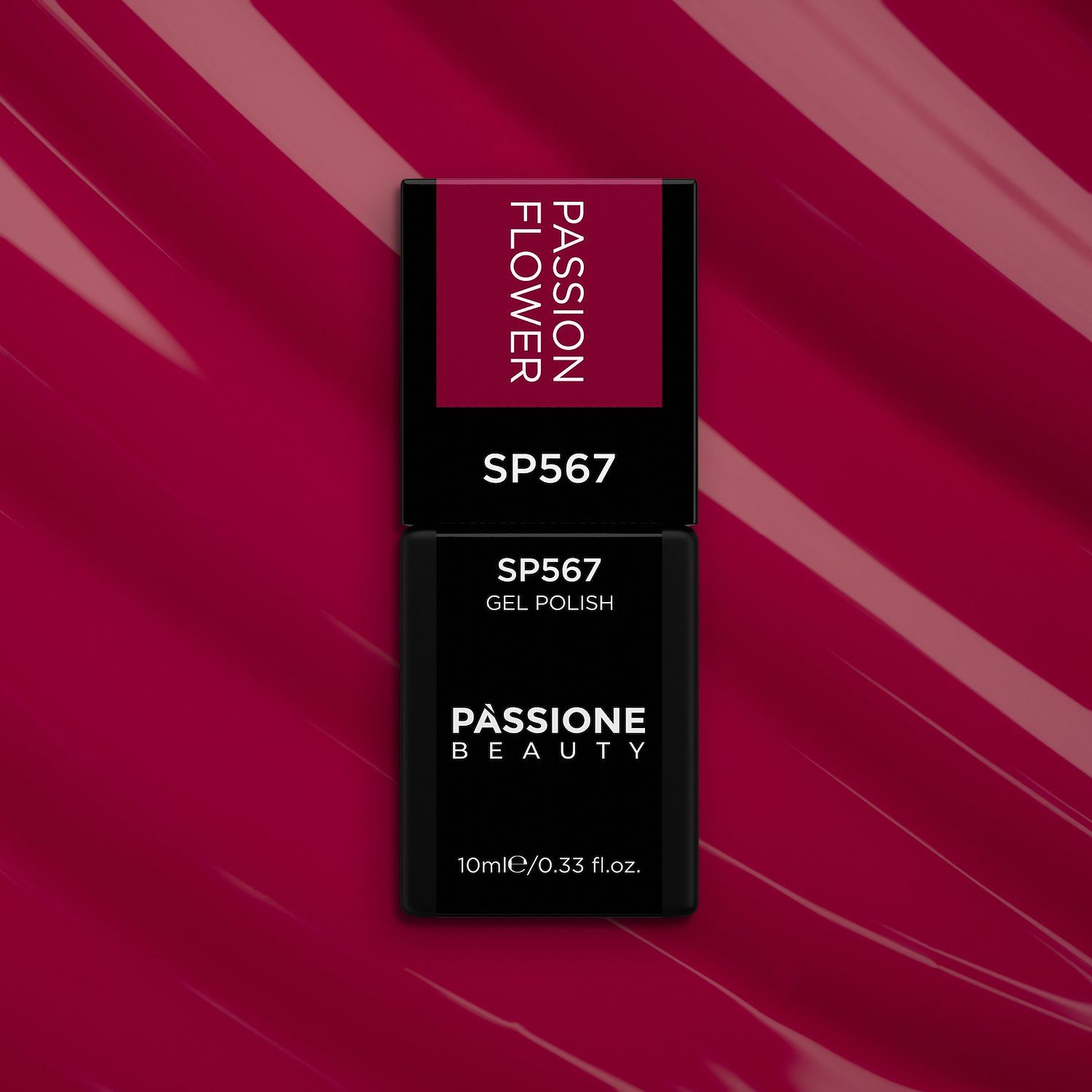 Vernis semi-permanent SP567 Passion Flower - Vernis semi-permanent fuchsia amarena - détail 3