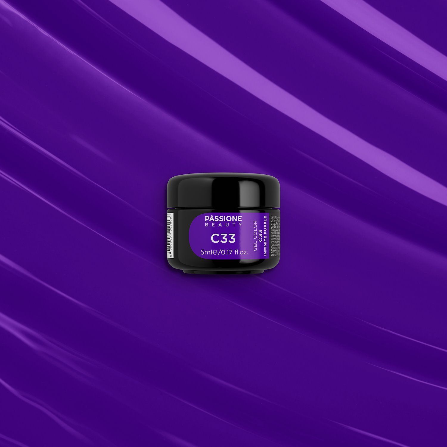 Gel Color C33 Infinite Purple - Gel colorato viola ametista - dettaglio 3