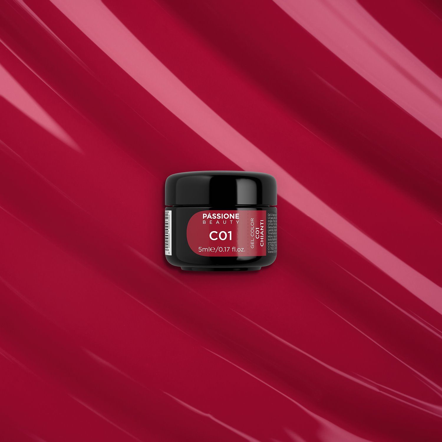 Gel Couleur C01 Chianti - Gel couleur rouge carmin - détail 2