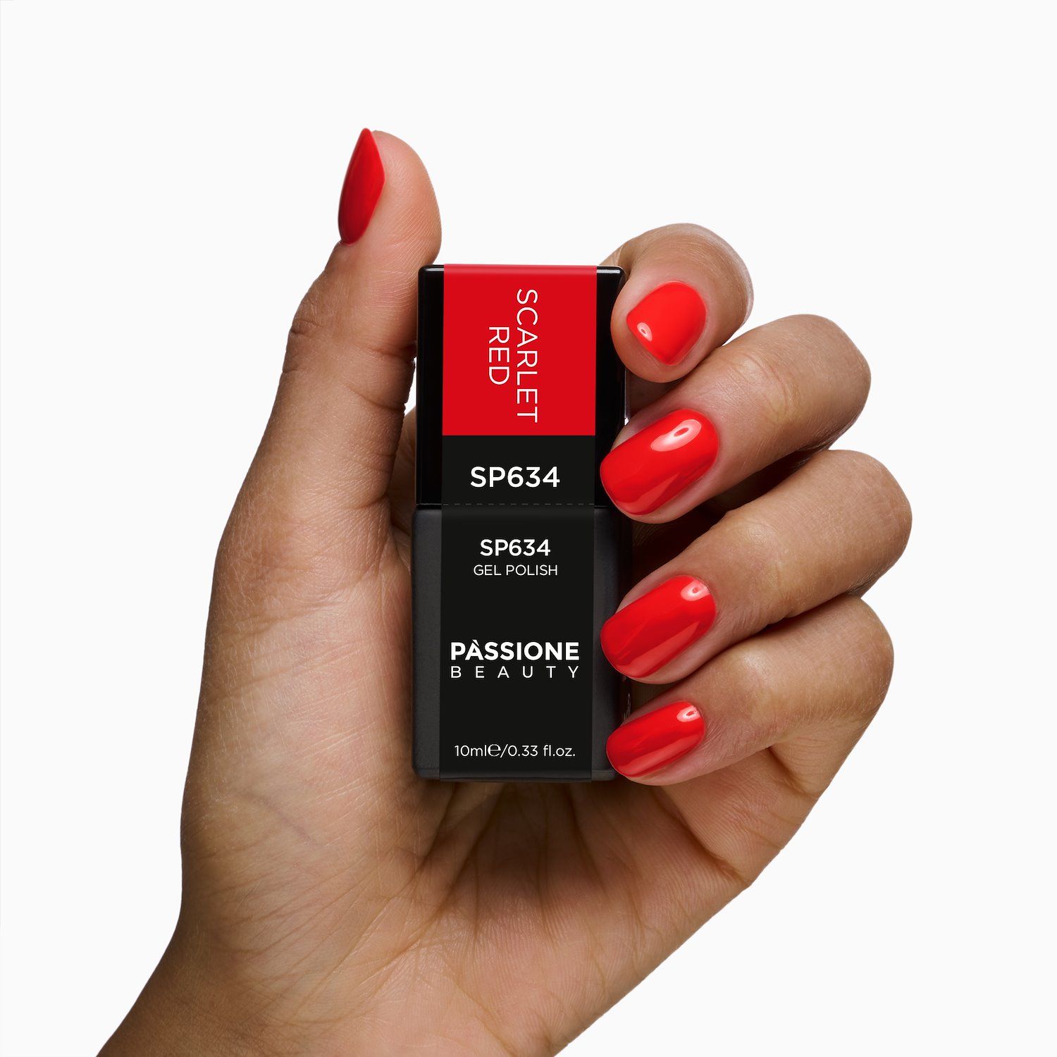 Gel Nail Polish SP634 Scarlet Red detail