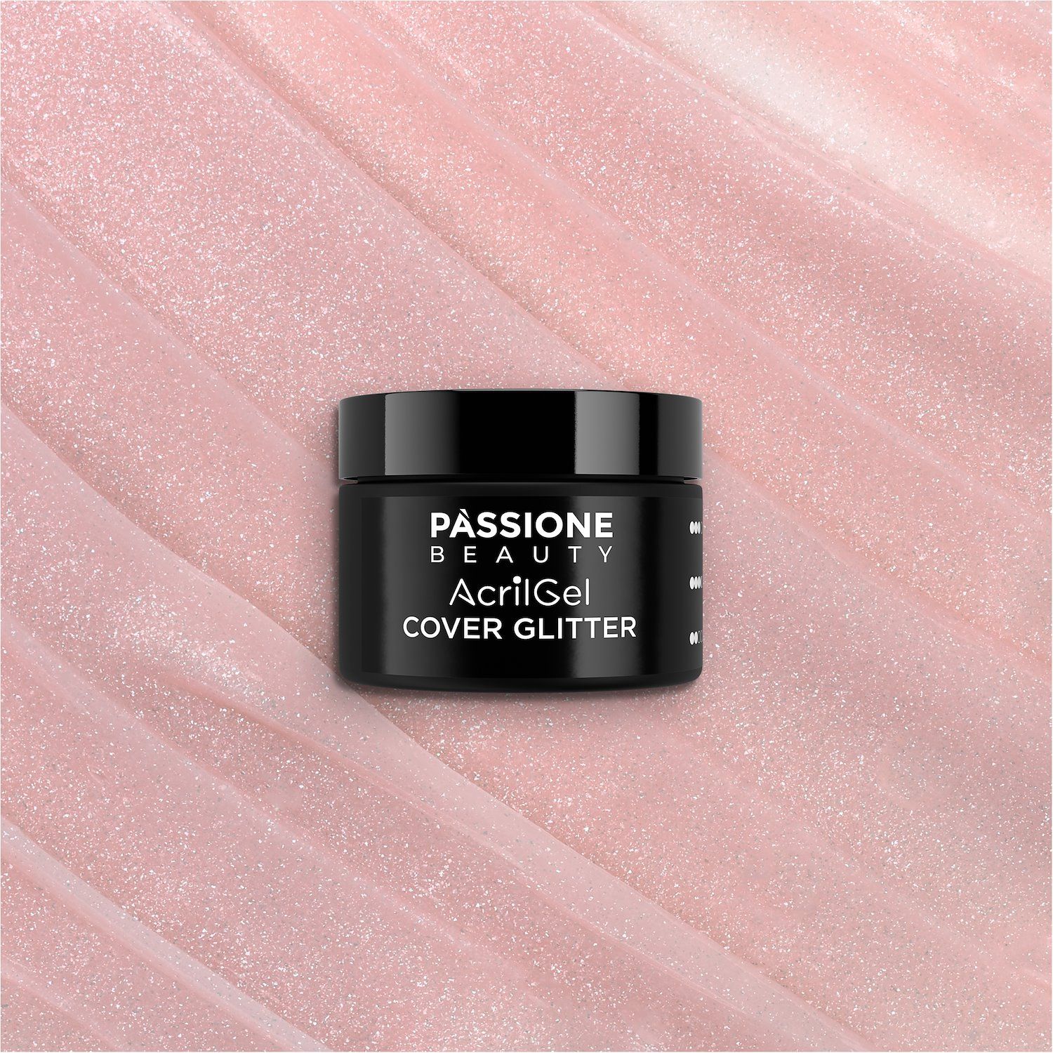 AcrilGel® Cover Glitter 50 ml  - Gel-Acrilico rosa naturale caldo con finissimi micro-glitter cangianti, mediamente coprente - dettaglio 4