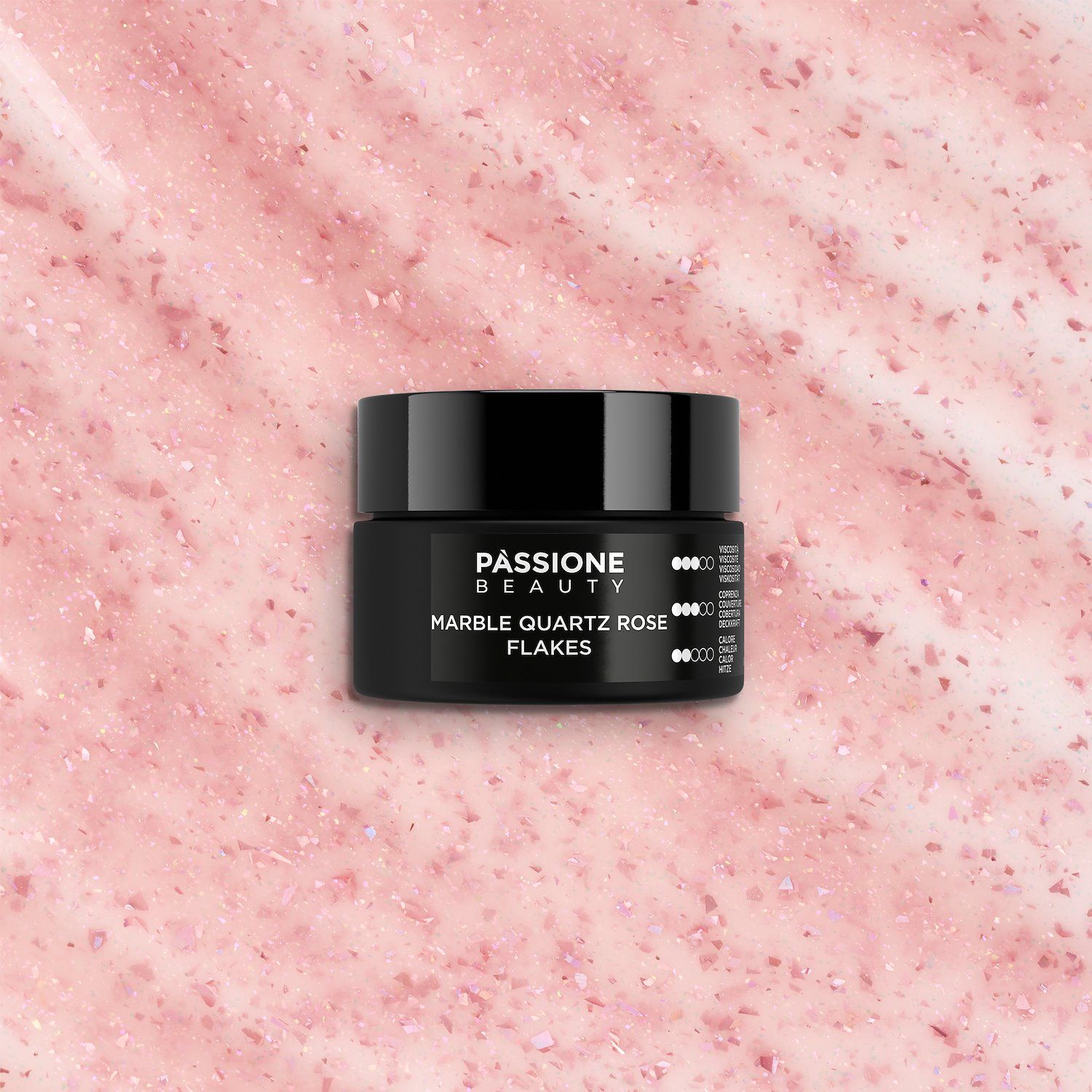 Gel constructor Marble Quartz Rose Flakes - 15ml - Gel constructor con purpurina para coberturas y reconstrucciones - detalle 3