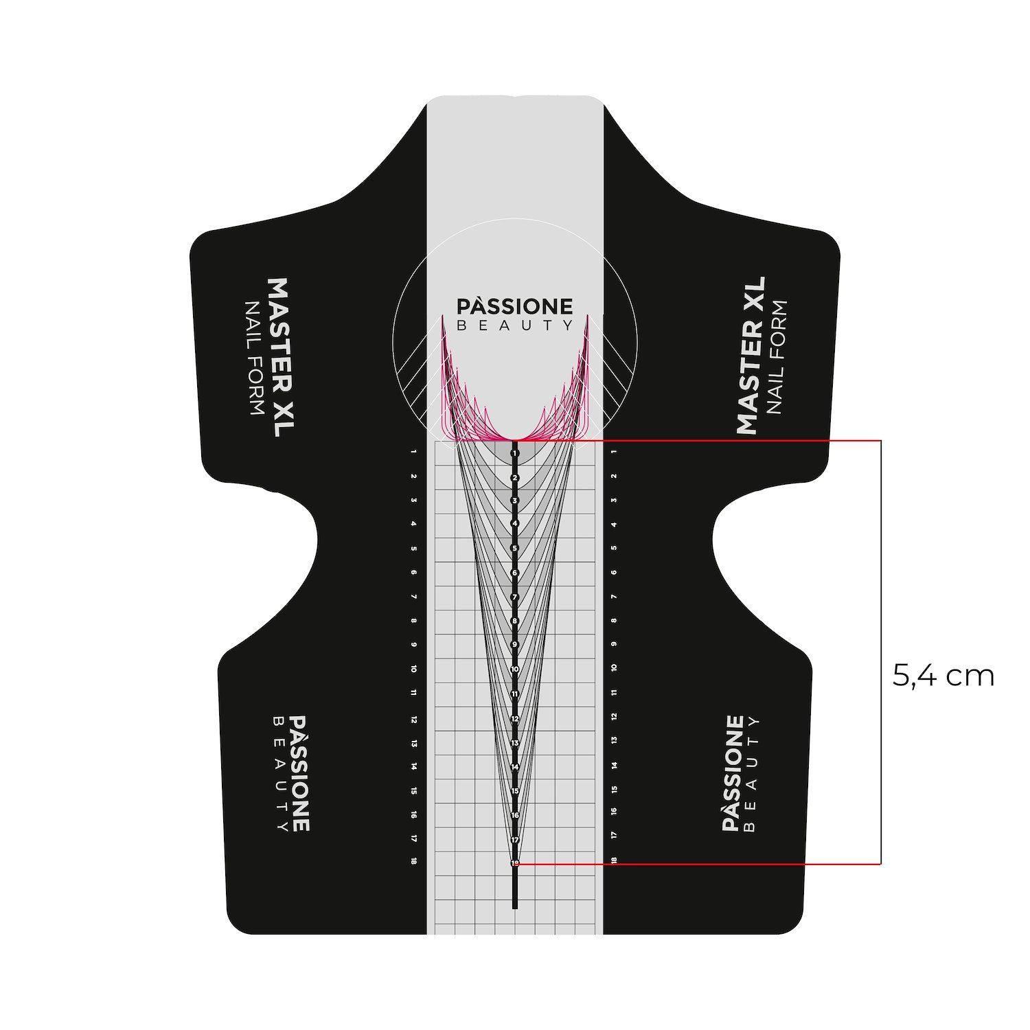 Master Pro XL Nail Forms Box - 100 pcs detail