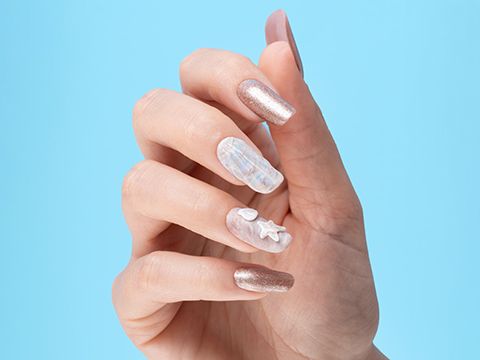 Beach Vacation nails | Unghie effetto conchiglia