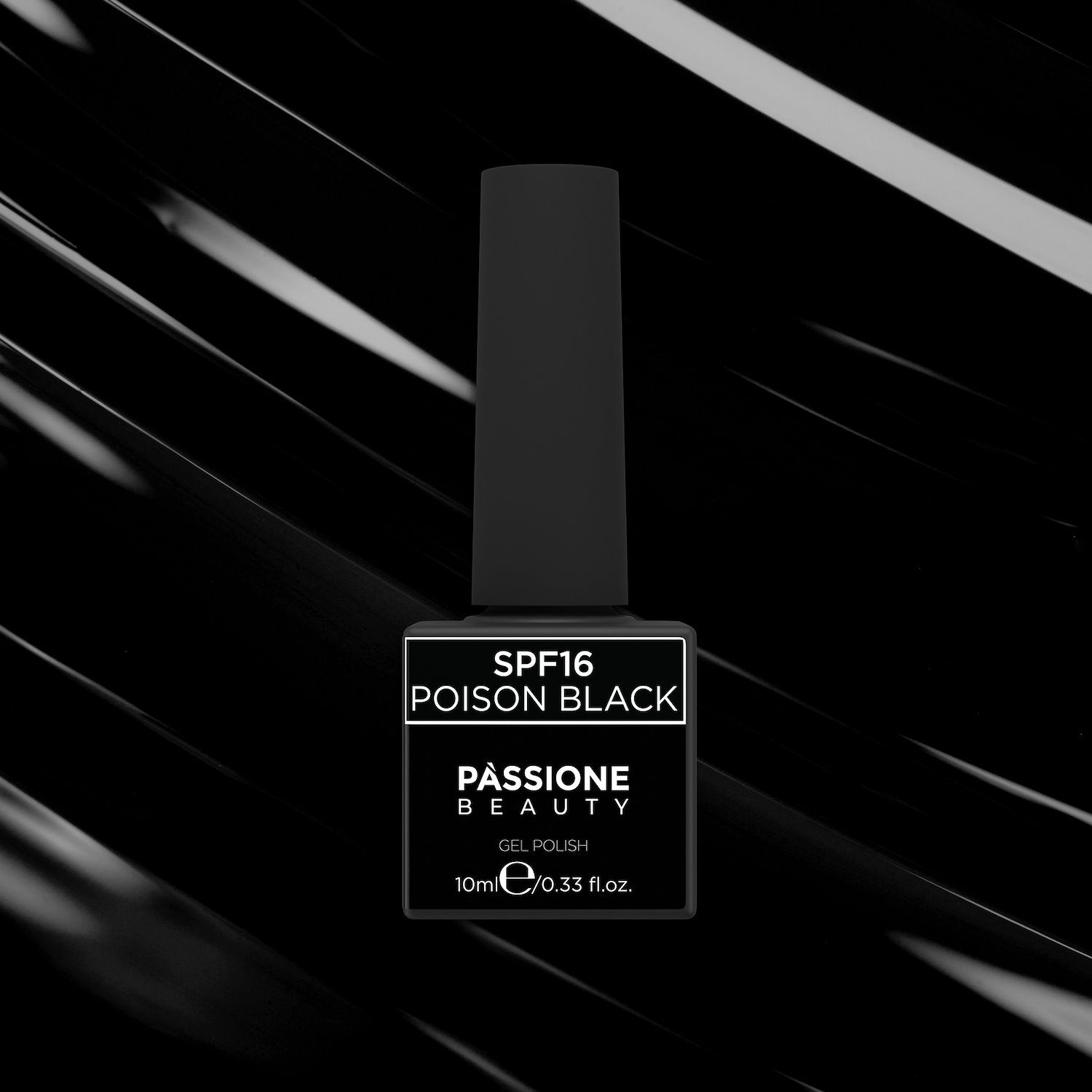 Esmalte Semipermanente EPF16 Poison Black - Esmalte semipermanente EPF16 Poison Black, negro total - detalle 2