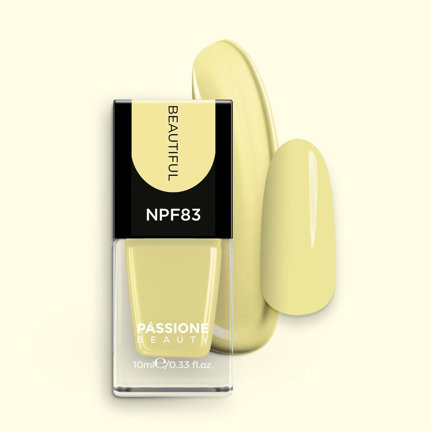 Vernis NPF83 Beautiful - Vernis jaune clair pastel