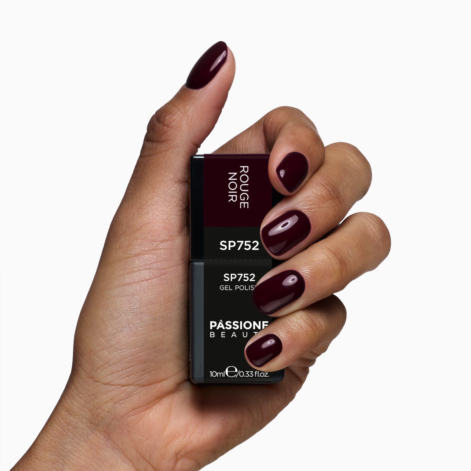 Esmalte semipermanente SP752 Rouge Noir - Semipermanente rojo negro - detalle 2
