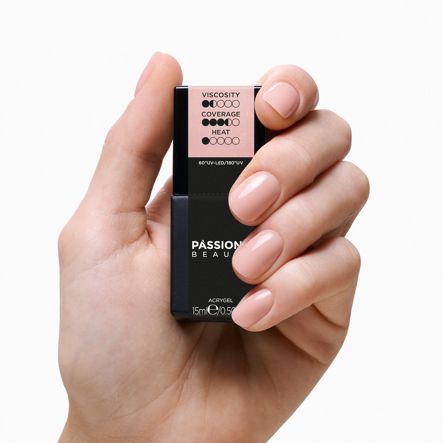 Liquid AcrilGel® Glitter Nude - 15ml détail