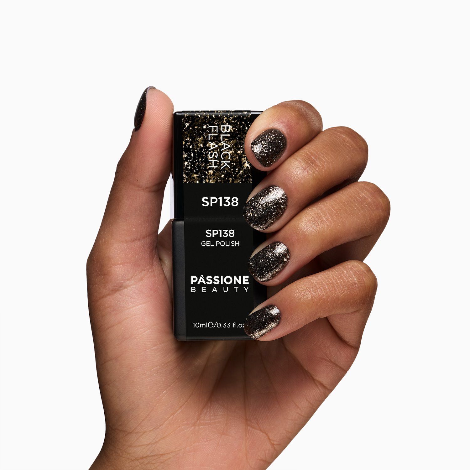 Gel Nail Polish GP138 Black Flash  detail