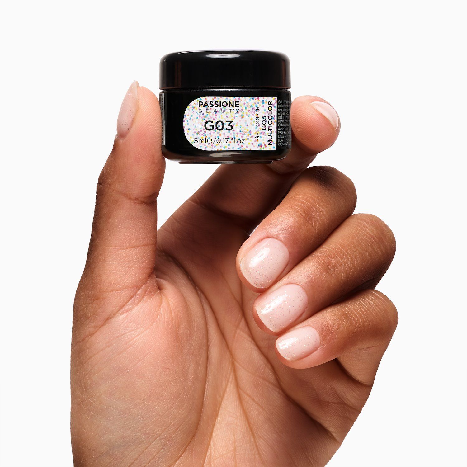 Gel Glitter G03 Multicolor détail