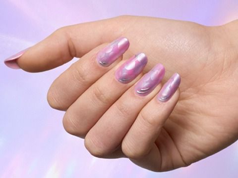 Space Nails | Unghie sfumate colorate