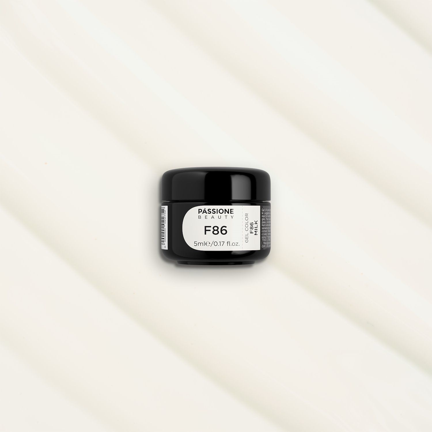 Gel Color F86 Milk - Gel color blanco leche autosellador - detalle 3