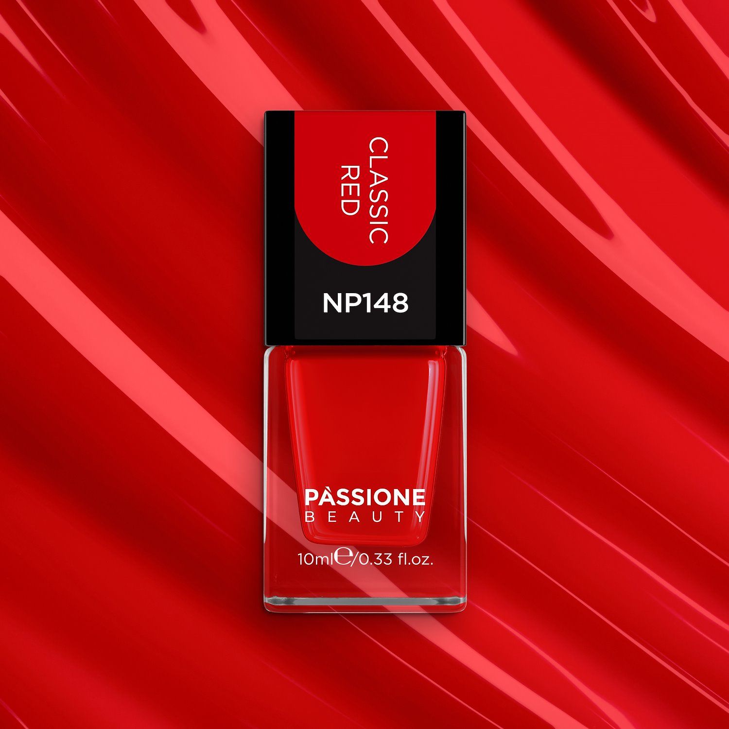 Vernis NP148 Classic Red - Vernis à ongles couleur rouge vif - détail 3