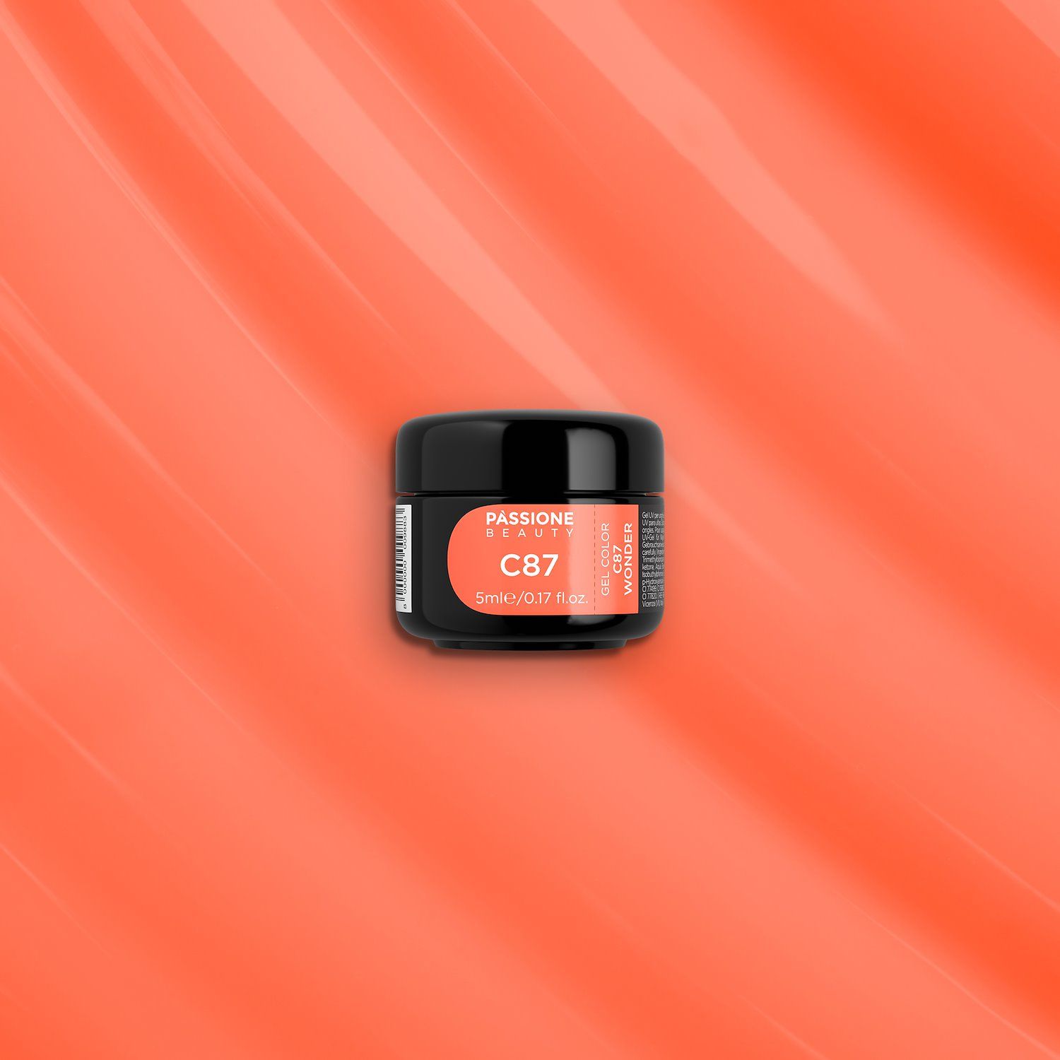 Gel couleur C87 Meraviglia - Gelcouleur orange délicat - détail 2