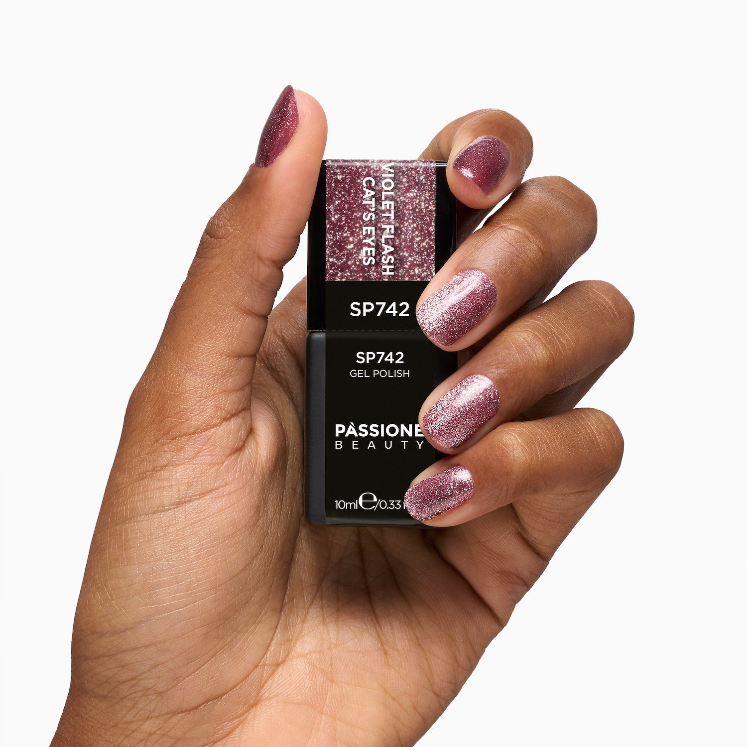 UV-Nagellack SP742 Violet Flash Cat Eye - UV-Nagellack Violett Cat-Eye-Effekt - Detail 2