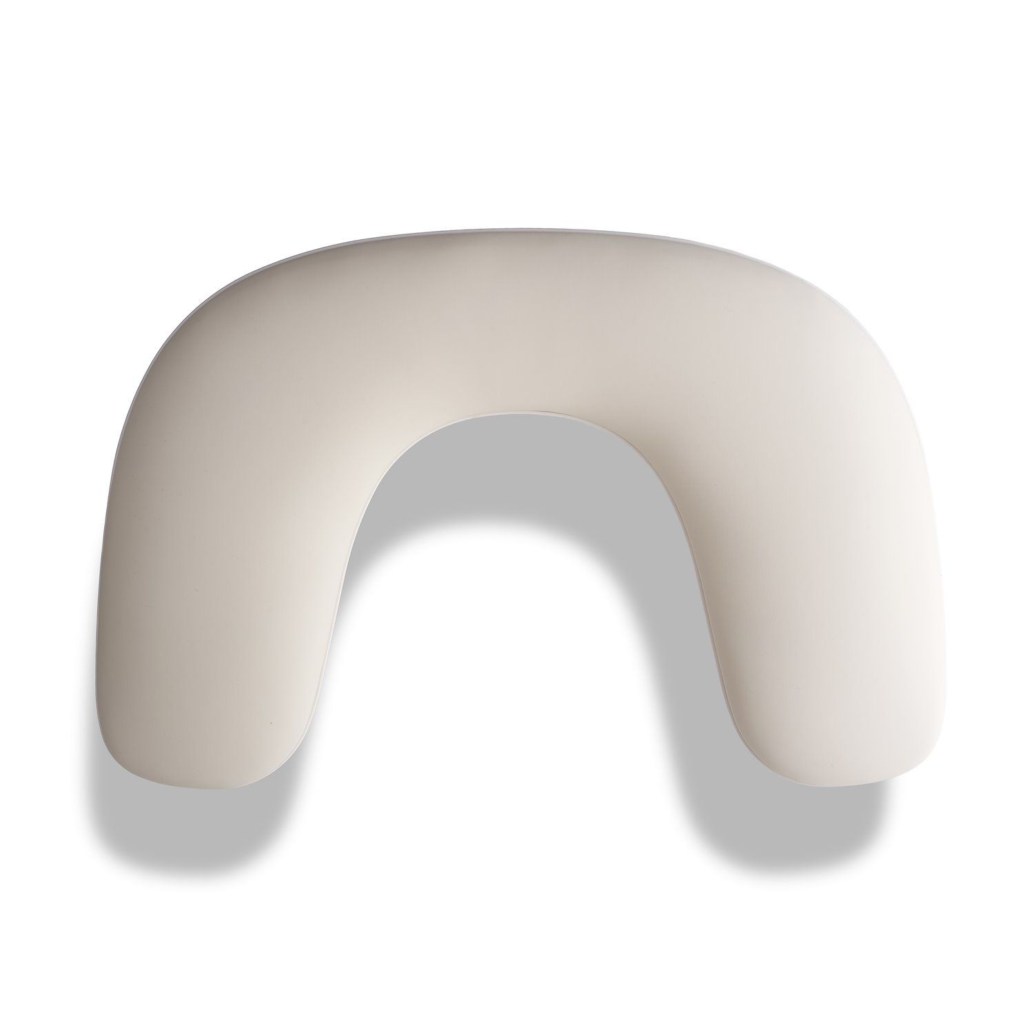 Almohada apoyabrazos para manicura en forma de media luna detalle