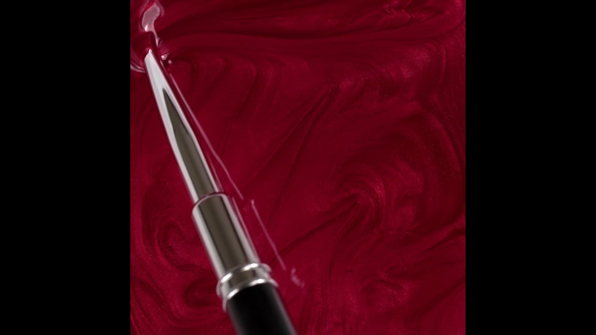 Application of Gel Nail Polish GP25 Diablo 