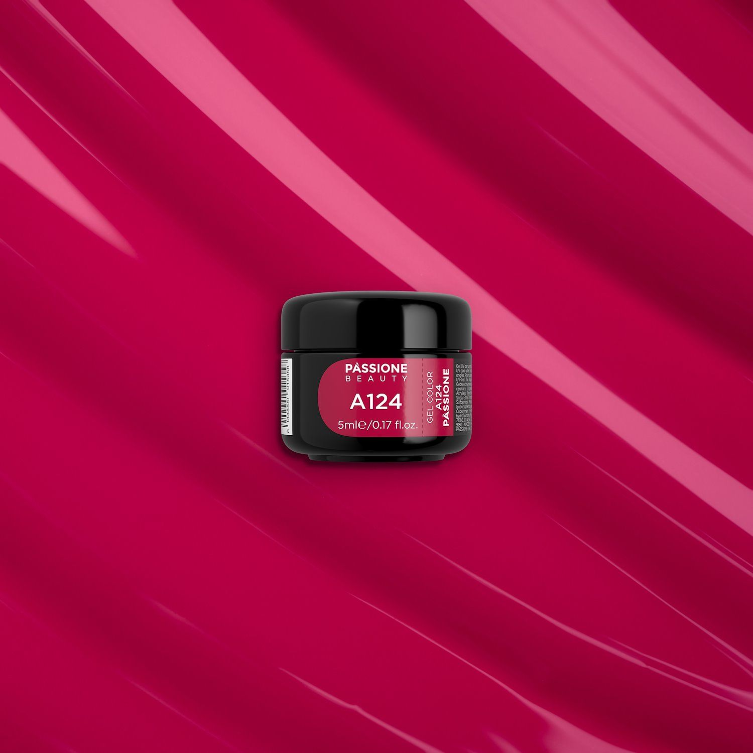 Gel Couleur A124 Passione - Gel couleur rouge-magenta - détail 2