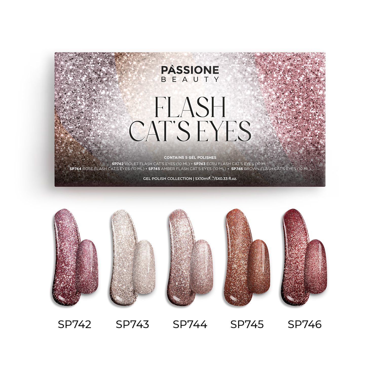 Flash Cat’s Eyes Kollektion, UV-Nagellack