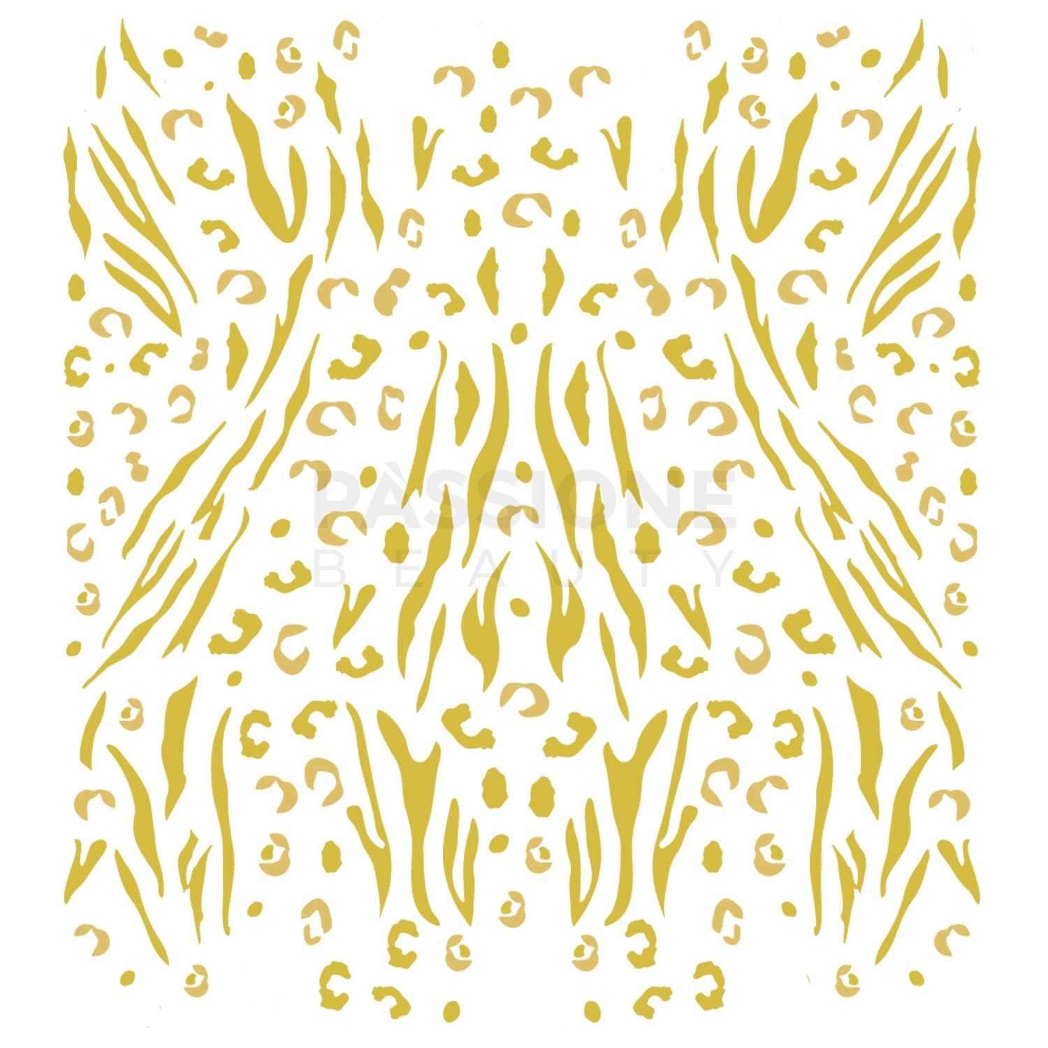 Gold Safari - Nail Stickers Detail