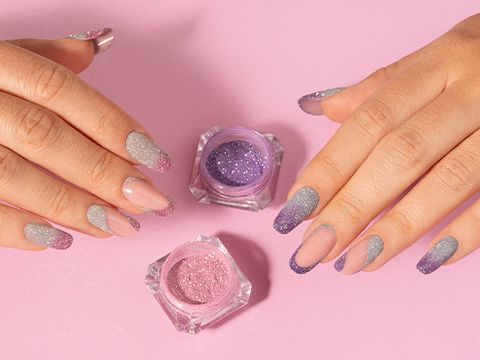 Uñas efecto azúcar