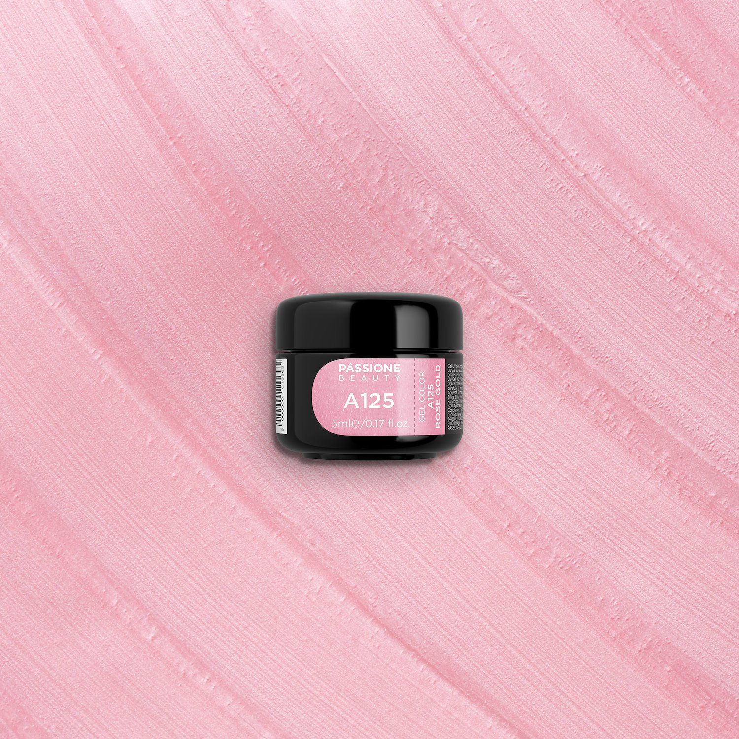 Gel colour A125 Rose Gold - Rose Gold gel colour - detail 3