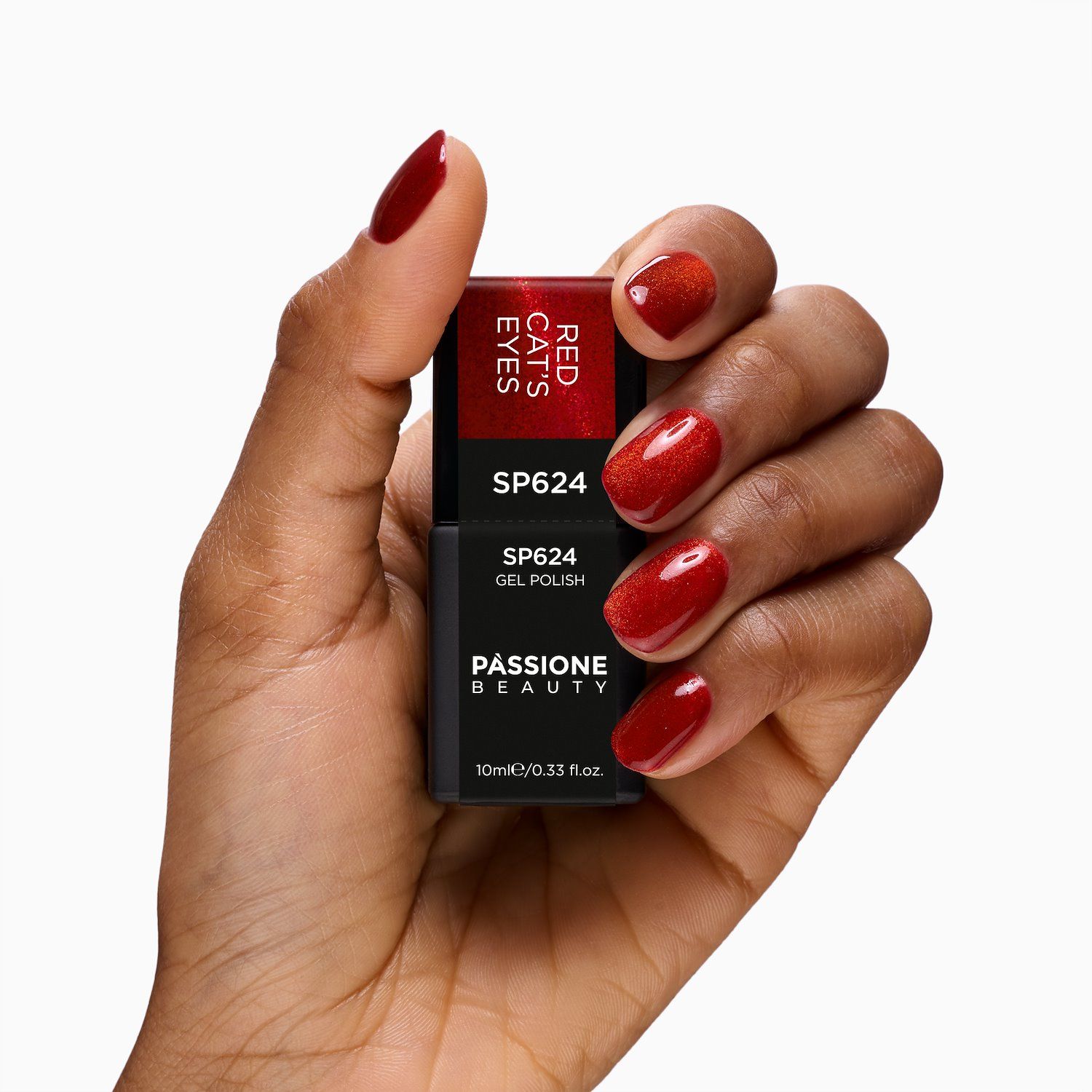 Vernis semi-permanent SP624 Red Cat Eye - Vernis semi-permanent rouge effet cat's eyes - détail 3