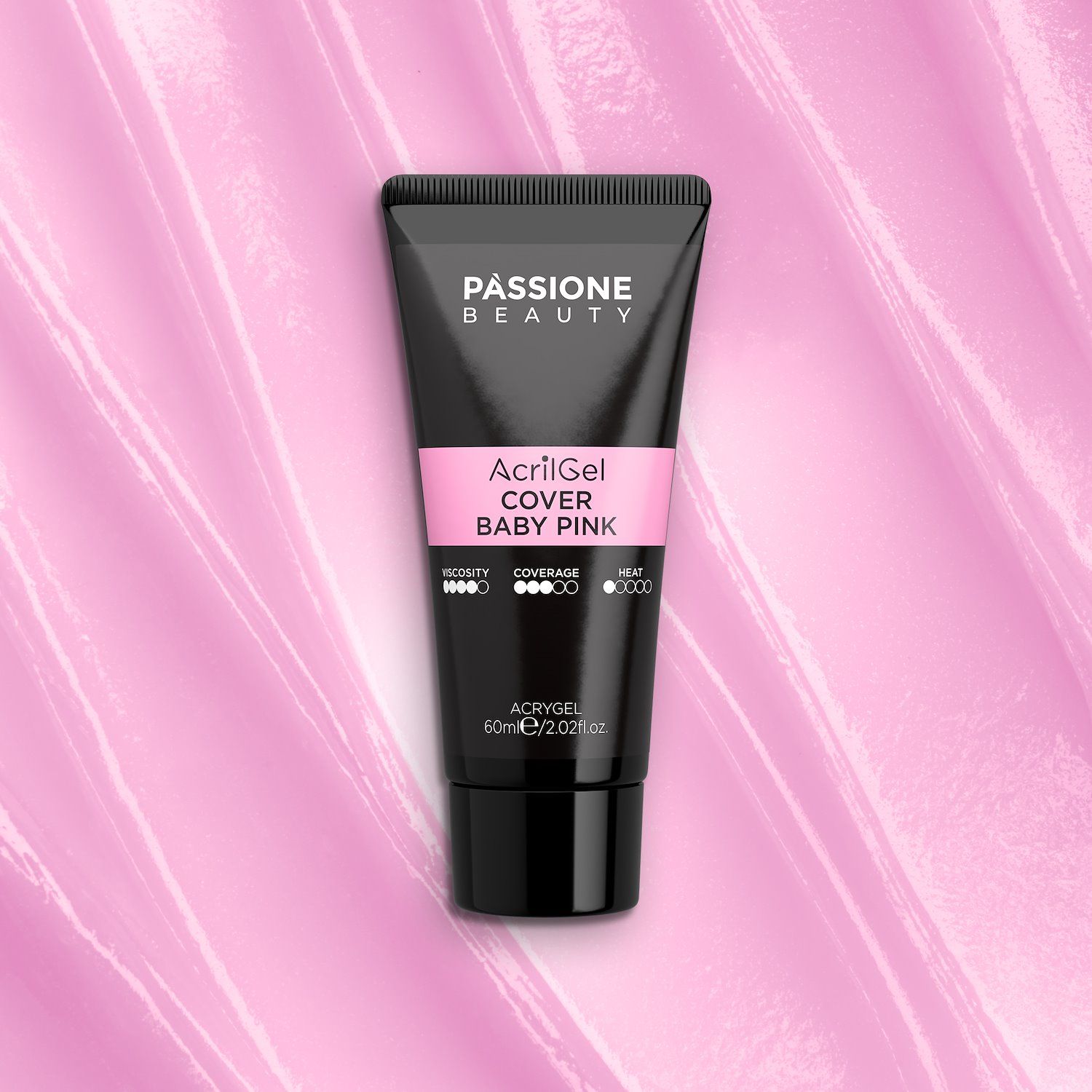 AcrilGel® Cover Baby Pink 60 ml - Gel acrylique rose ancien froid medium-couvrant - détail 3