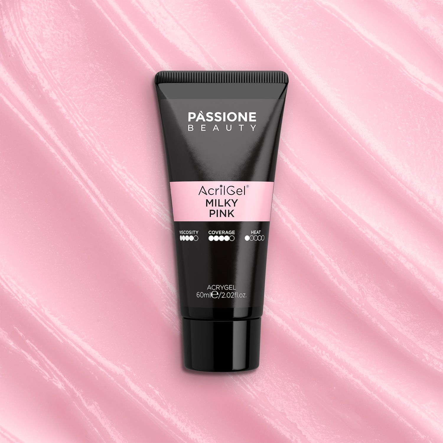 AcrilGel® Milky Pink 60 ml - Gel acrílico rosa cubriente - detalle 3