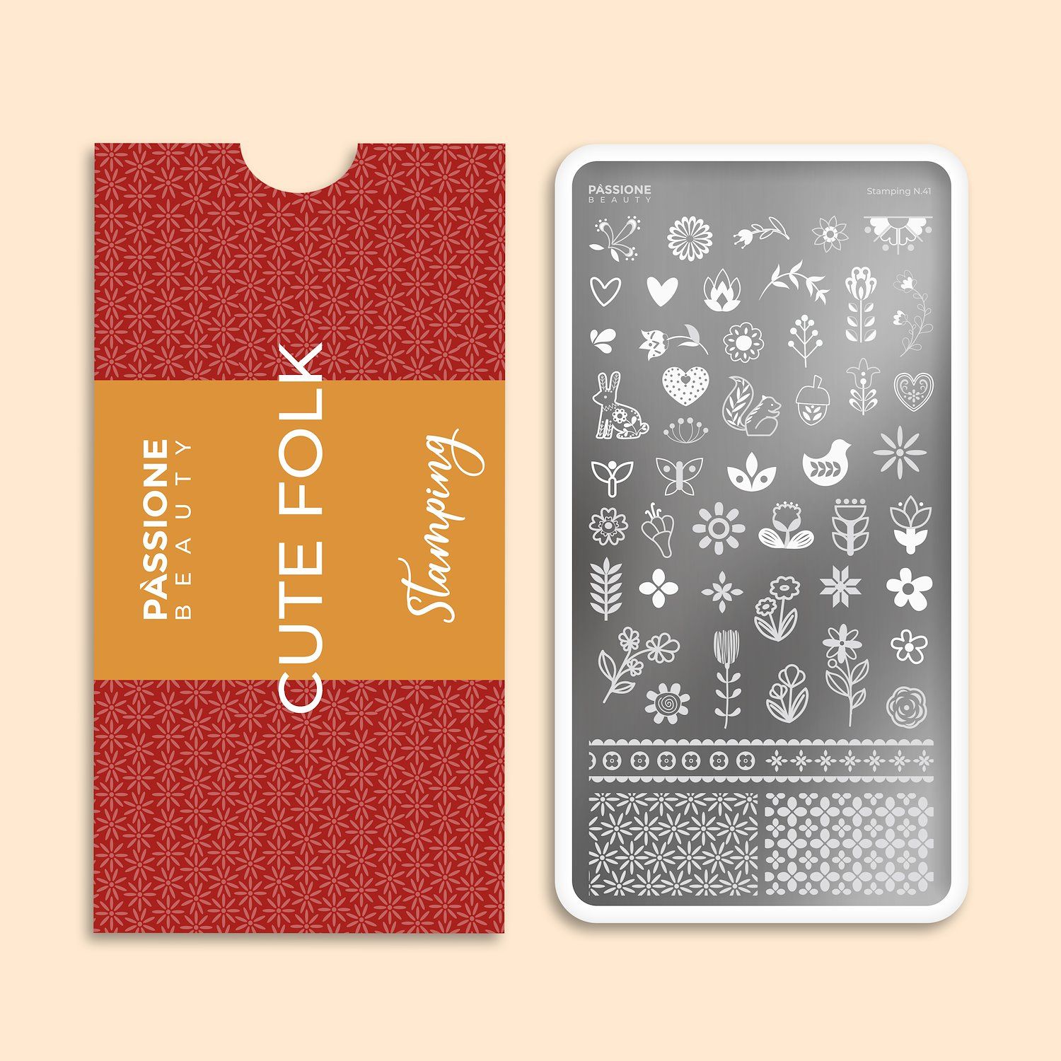 Cute Folk Stamping Plate