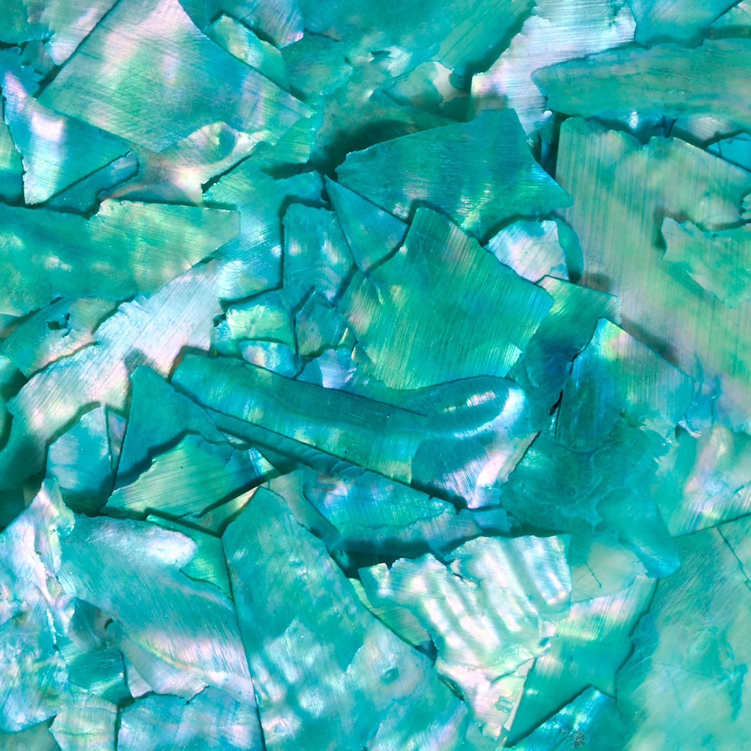 Emerald Crushed Shell detail