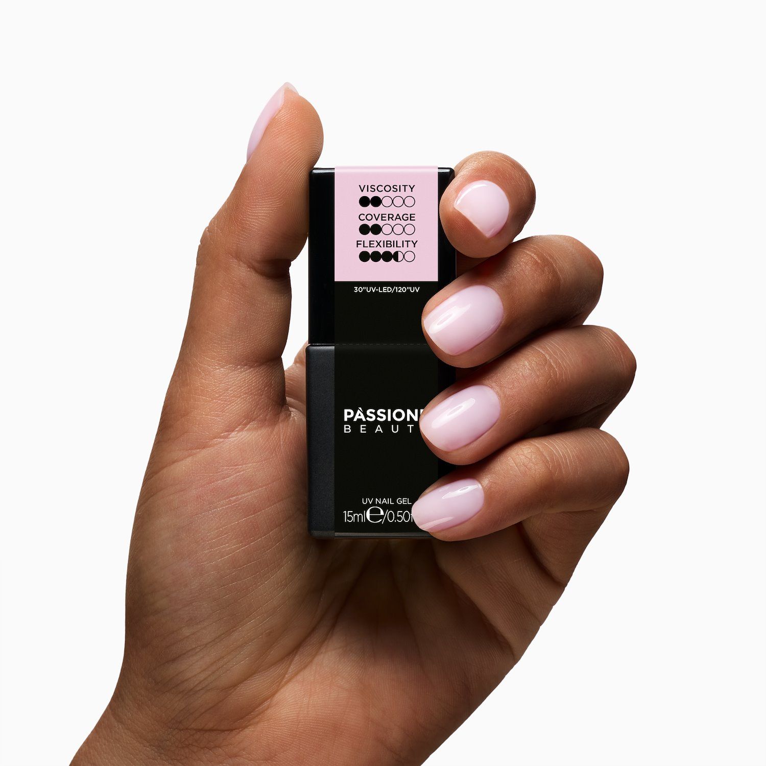 HD Base Babyboomer 15 ml - Base Rubber Semi-permanente Rose clair laiteux 15 ml - détail 2