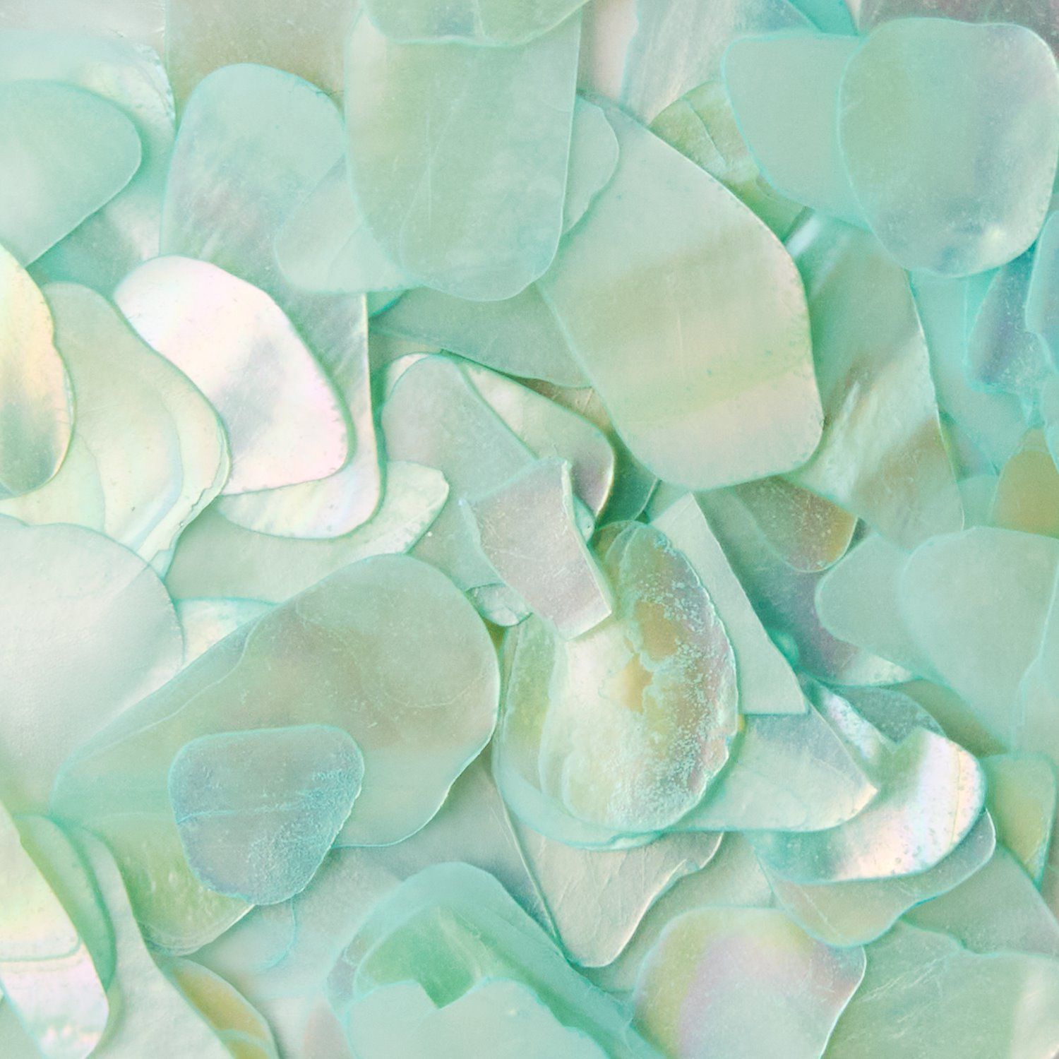 Mint Mermaid Crushed Shell détail