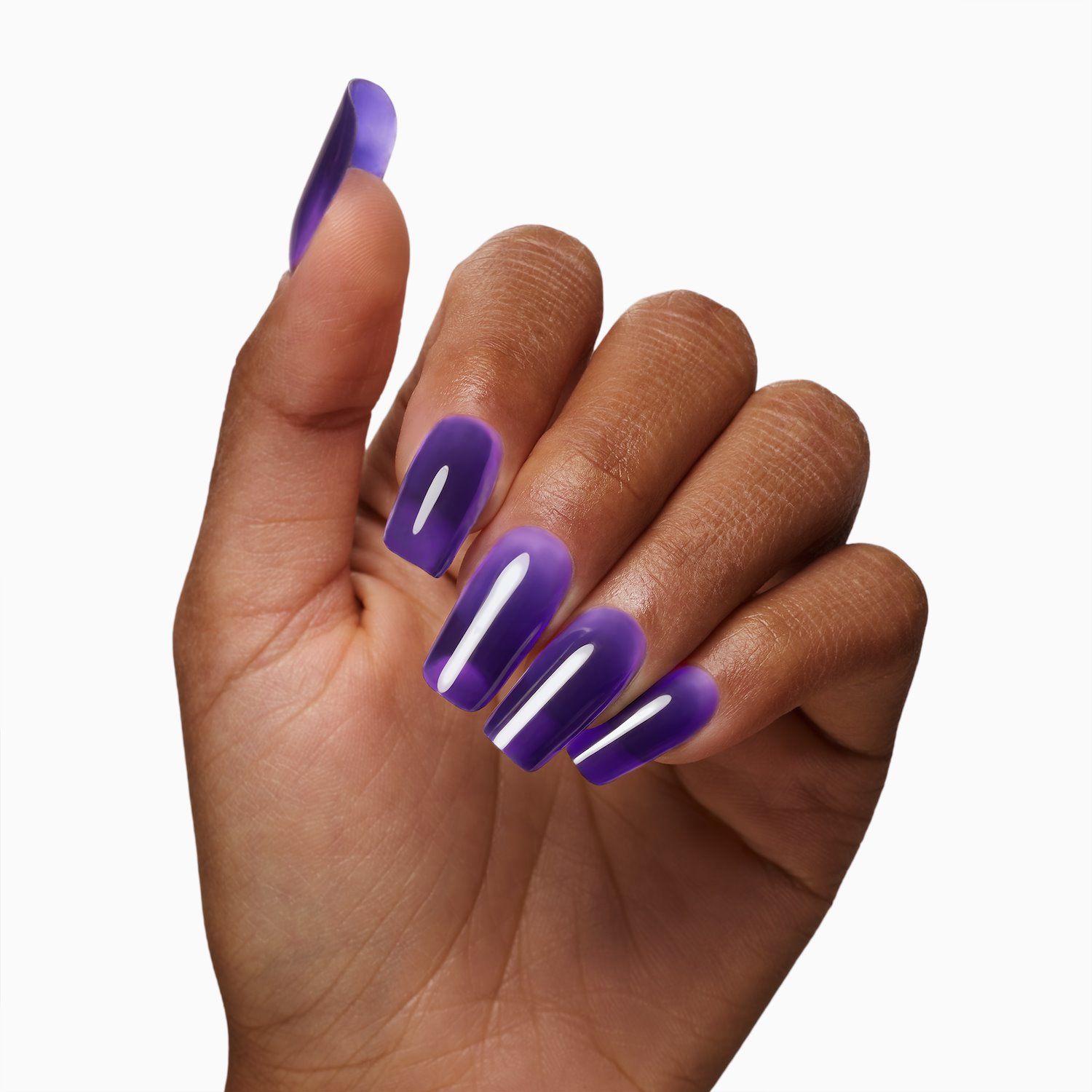 Glass Purple 15 ml - Self-Levelling Clear Violet Builder Gel - detail 4
