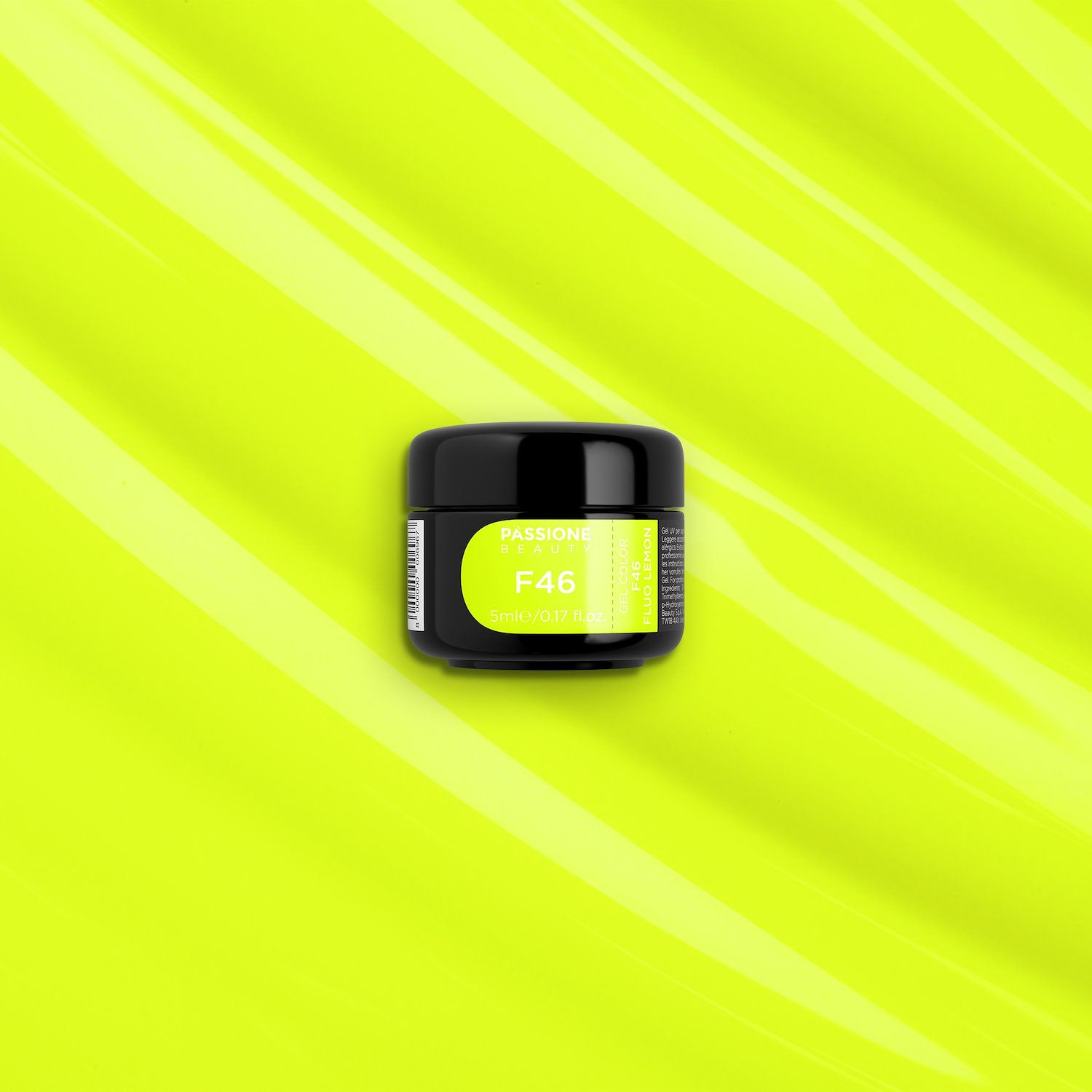 Gel Couleur F46 Fluo Lemon - Gelcouleur auto-scellant jaune fluo - détail 3