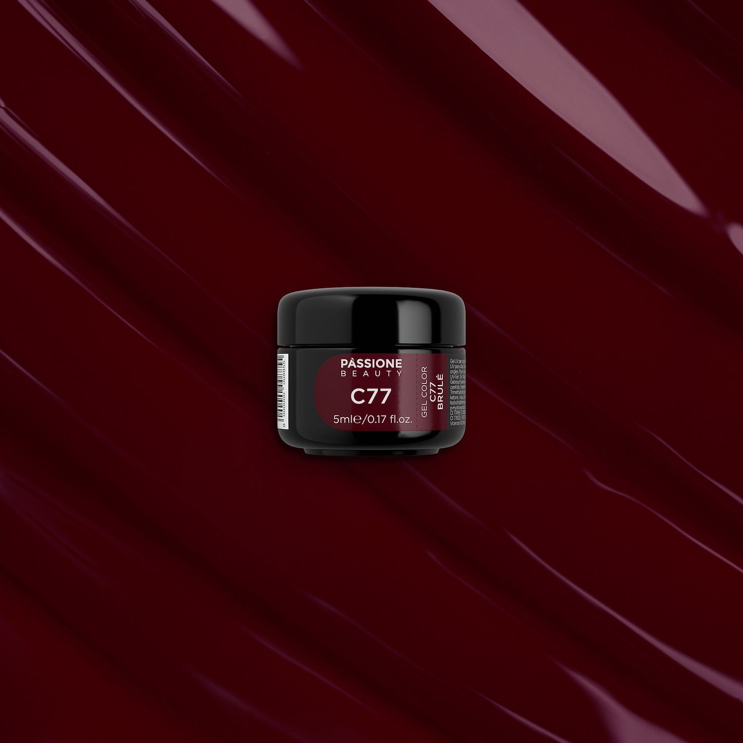 Gel Color C77 Brulè - Gel color burdeos intenso - detalle 3