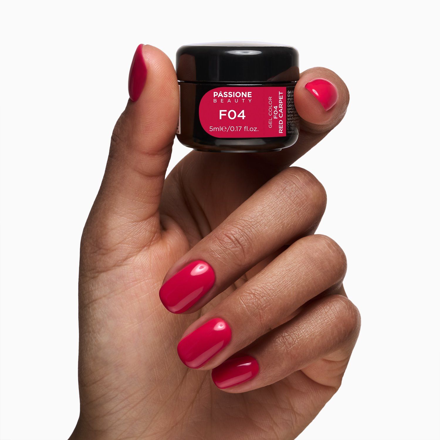 Gel colour F04 Red Carpet - Bright RedSelf-sealing UV Gel Colour - detail 3