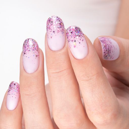 Fairy Glitter Nails | French pailleté