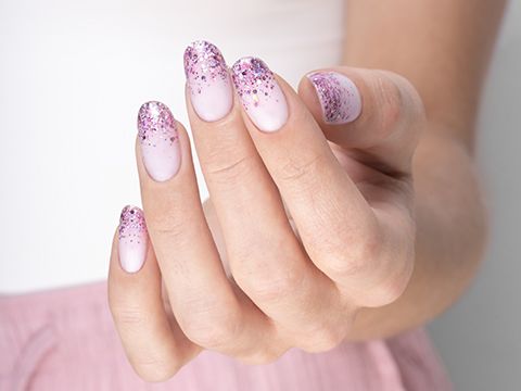Fairy Glitter Nails | French glitterato